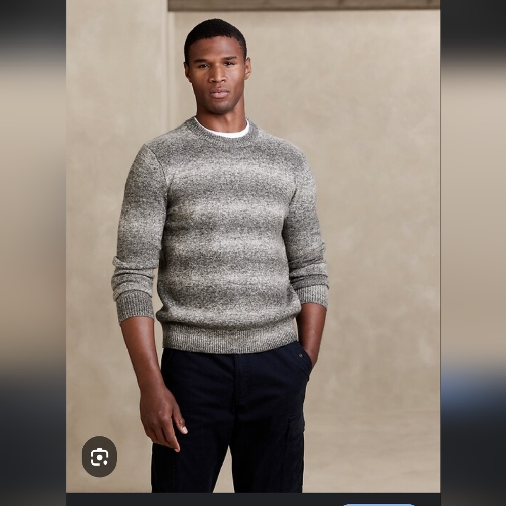 Banana Republic Fuzzy Ombre Mens Sweater Sz L($80.00)